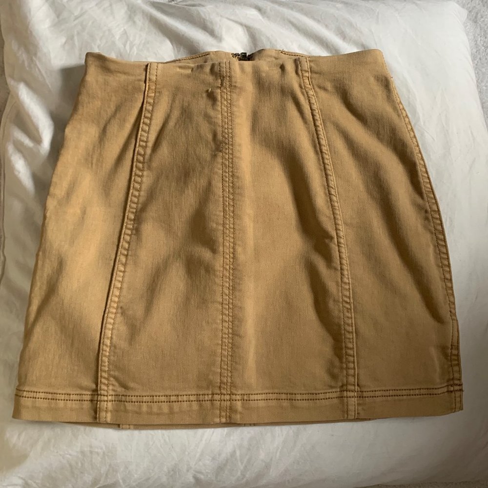 Beige Free People Skirt